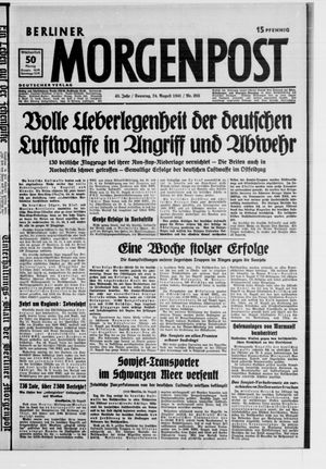 Berliner Morgenpost vom 24.08.1941