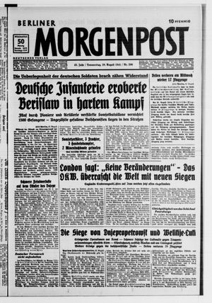 Berliner Morgenpost vom 28.08.1941