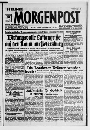 Berliner Morgenpost vom 02.09.1941