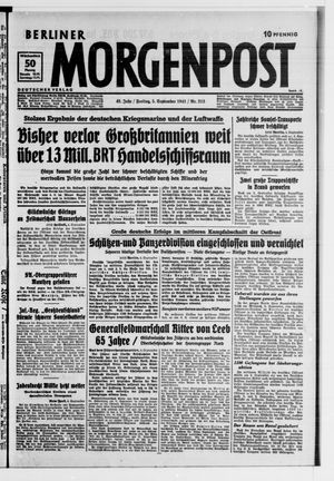 Berliner Morgenpost vom 05.09.1941