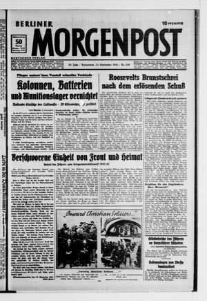 Berliner Morgenpost vom 13.09.1941