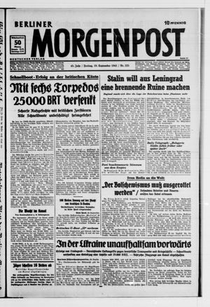 Berliner Morgenpost vom 19.09.1941