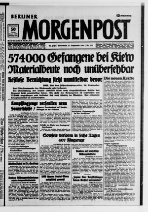 Berliner Morgenpost vom 27.09.1941