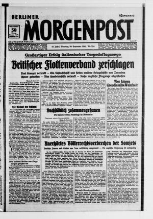 Berliner Morgenpost vom 30.09.1941