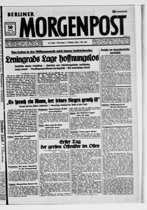 Berliner Morgenpost vom 07.10.1941