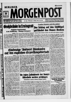 Berliner Morgenpost vom 08.10.1941