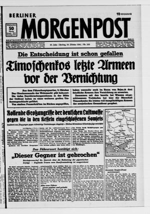 Berliner Morgenpost vom 10.10.1941