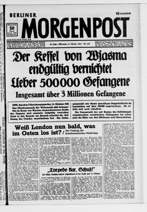Berliner Morgenpost vom 15.10.1941