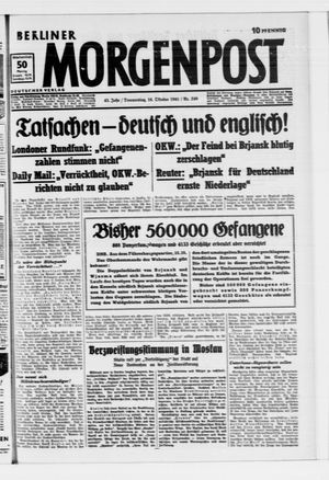 Berliner Morgenpost vom 16.10.1941