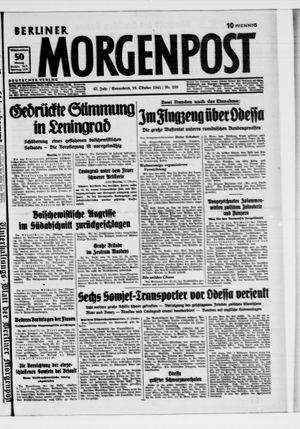 Berliner Morgenpost vom 18.10.1941