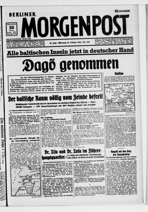 Berliner Morgenpost vom 22.10.1941