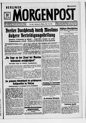 Berliner Morgenpost vom 24.10.1941