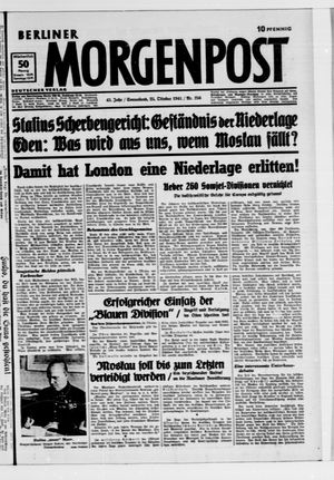 Berliner Morgenpost vom 25.10.1941