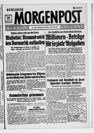 Berliner Morgenpost vom 29.10.1941