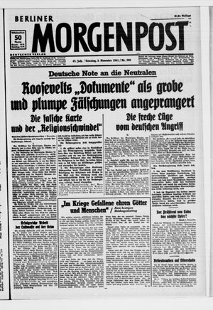 Berliner Morgenpost vom 02.11.1941