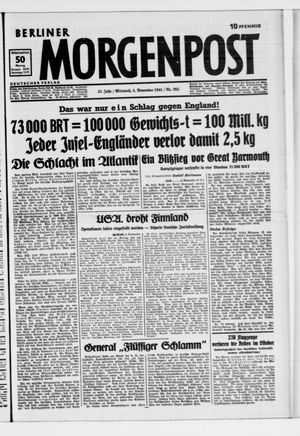 Berliner Morgenpost vom 05.11.1941