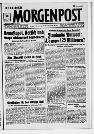 Berliner Morgenpost vom 13.11.1941