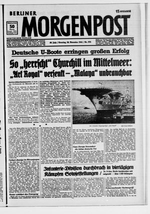Berliner Morgenpost vom 16.11.1941