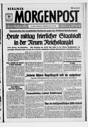 Berliner Morgenpost vom 25.11.1941