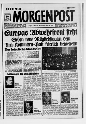 Berliner Morgenpost vom 26.11.1941