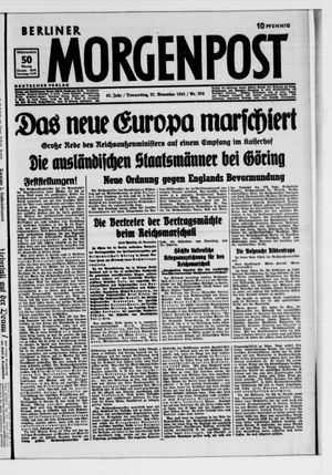 Berliner Morgenpost vom 27.11.1941