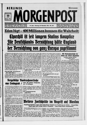 Berliner Morgenpost vom 30.11.1941