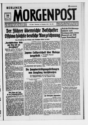 Berliner Morgenpost vom 14.12.1941