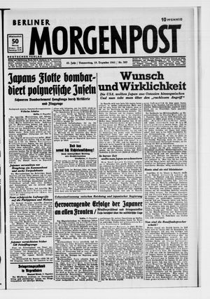 Berliner Morgenpost vom 18.12.1941
