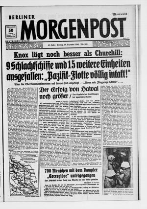 Berliner Morgenpost vom 19.12.1941