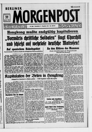 Berliner Morgenpost vom 27.12.1941