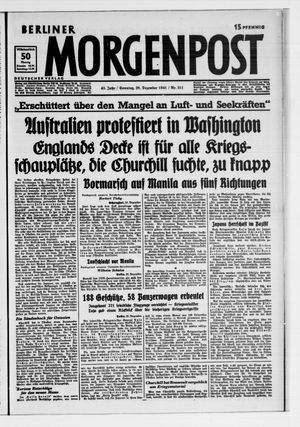 Berliner Morgenpost vom 28.12.1941