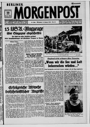 Berliner Morgenpost on Jan 14, 1942