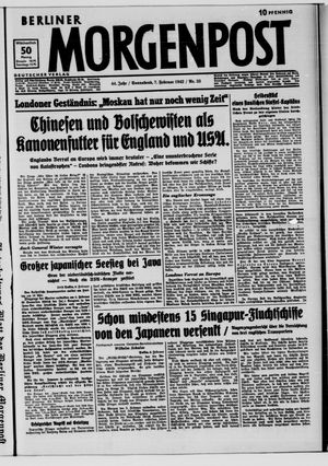 Berliner Morgenpost vom 07.02.1942