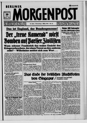 Berliner Morgenpost vom 05.03.1942