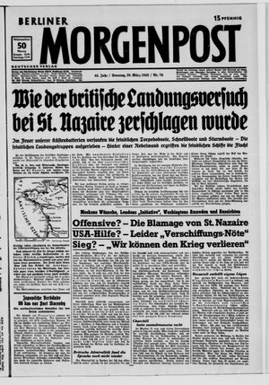 Berliner Morgenpost vom 29.03.1942