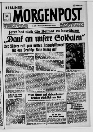 Berliner Morgenpost vom 22.04.1942