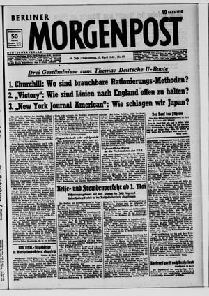 Berliner Morgenpost vom 23.04.1942