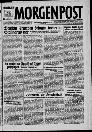 Berliner Morgenpost vom 17.09.1942