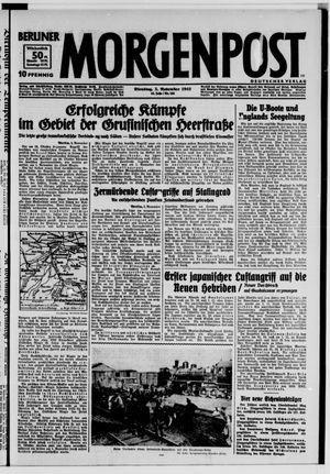 Berliner Morgenpost on Nov 3, 1942