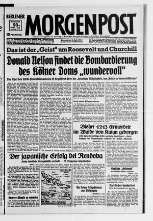 Berliner Morgenpost vom 03.07.1943