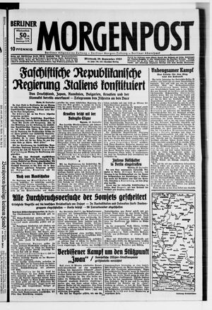 Berliner Morgenpost vom 29.09.1943