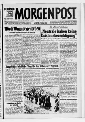 Berliner Morgenpost vom 18.04.1944
