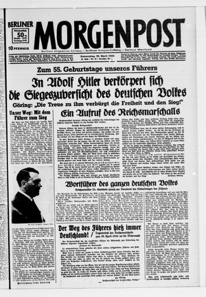 Berliner Morgenpost vom 20.04.1944