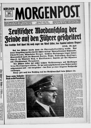 Berliner Morgenpost vom 21.07.1944