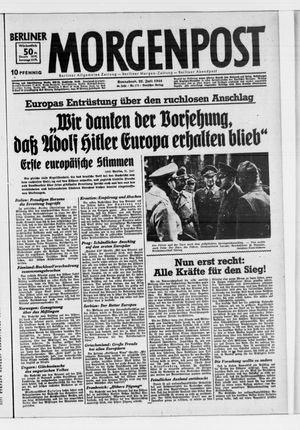 Berliner Morgenpost vom 22.07.1944