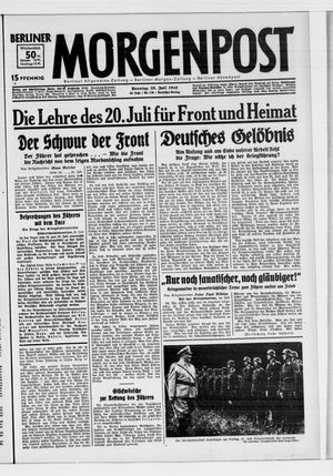 Berliner Morgenpost vom 23.07.1944