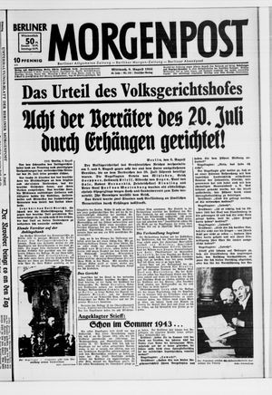 Berliner Morgenpost vom 09.08.1944