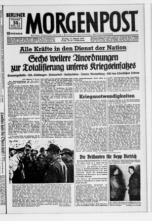 Berliner Morgenpost vom 11.08.1944