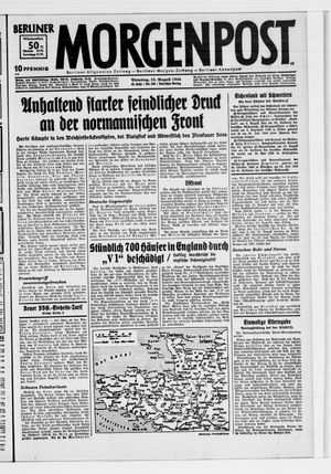 Berliner Morgenpost vom 15.08.1944