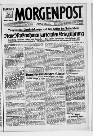 Berliner Morgenpost vom 25.08.1944
